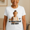 Mi Want Oxtail and WiFi – Zuri Classic White Tee - Image 3